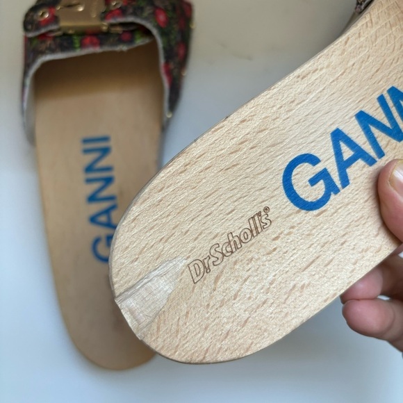 GANNI x DR. Scholl’s Sandals In Flower Beet Red Size Sz 7 - Picture 7 of 7